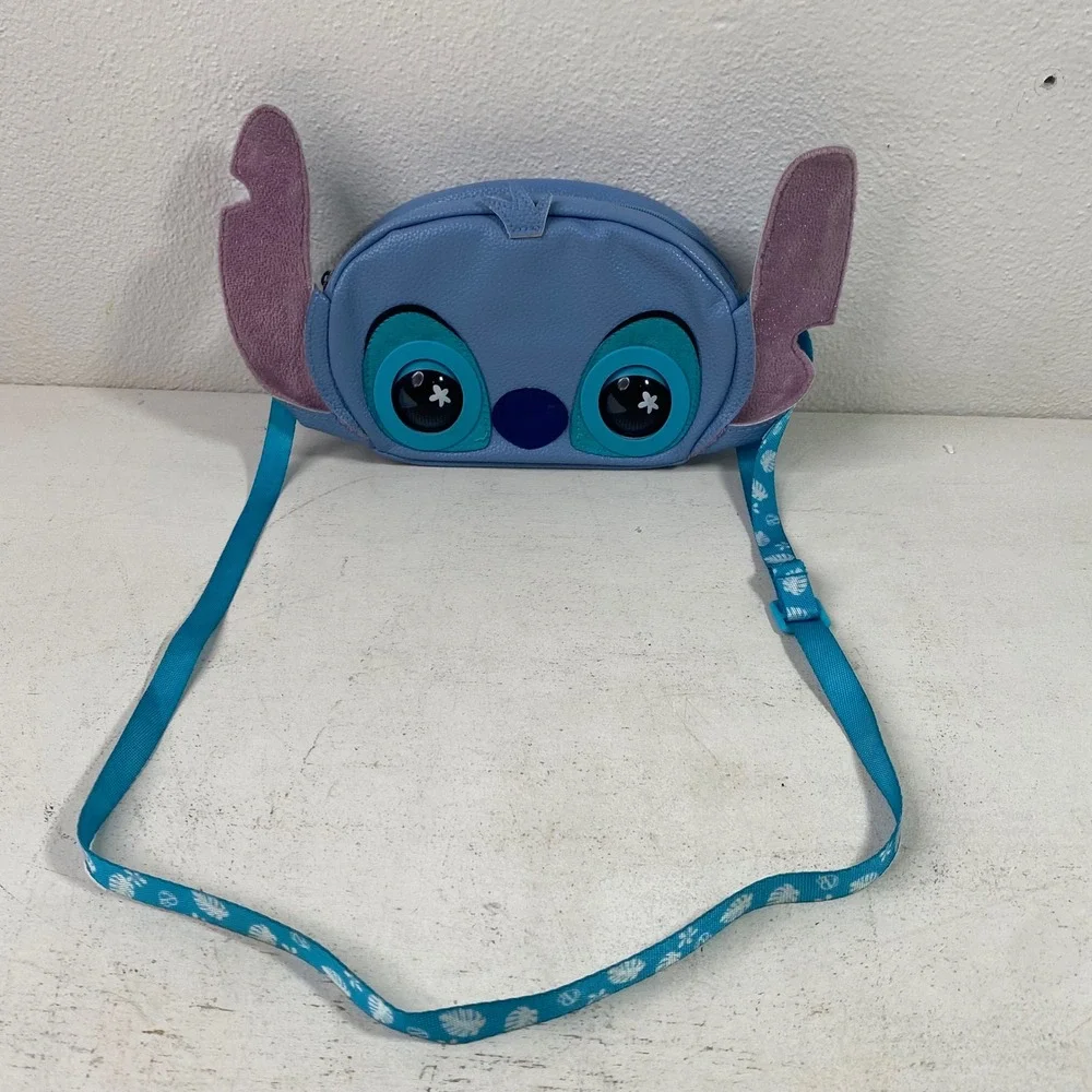 Disney Lilo & Stitch Crossbody Bag Purse Pals Talks & Eyes Move Plush Ears 626
